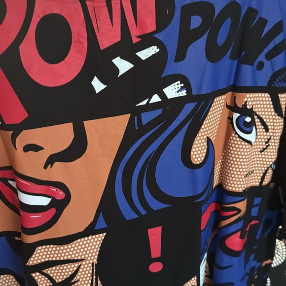 Contender Blue Comic Strip Graphic T-shirt - Picture 3 of 4